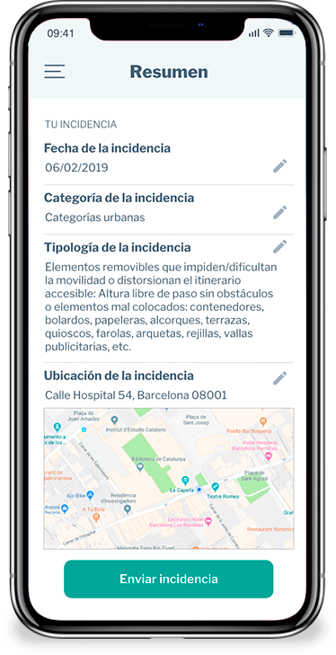 Imágen de muestra de la app para móviles